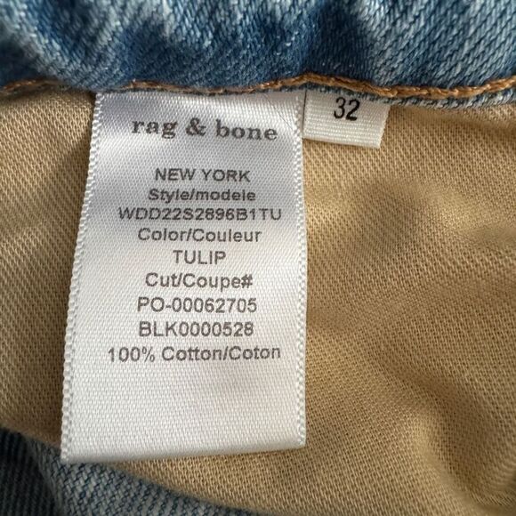 Rag & Bone Nina High-Rise Ankle Cigarette Jean in Tulip 32 - Picture 11 of 11